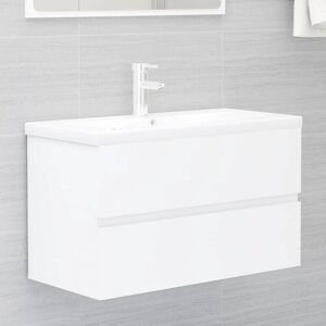 Sink Cabinet White 80x38.5x45 cm Engineered Wood - Royalton