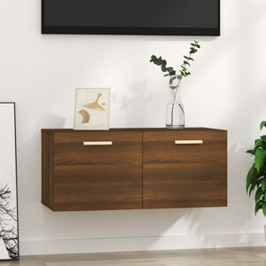 Wall Cabinet Brown Oak 80x35x36.5 cm Engineered Wood - Royalton