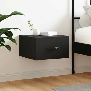 Wall-mounted Bedside Cabinet Black 35x35x20 cm - Royalton