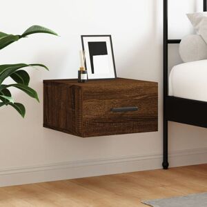 Wall-mounted Bedside Cabinet Brown Oak 35x35x20 cm - Royalton