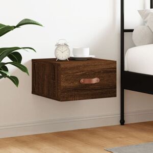 Wall-mounted Bedside Cabinet Brown Oak 35x35x20 cm - Royalton