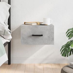 Royalton Wall-mounted Bedside Cabinet Concrete Grey 35x35x20 cm