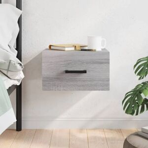 Wall-mounted Bedside Cabinet Grey Sonoma 35x35x20 cm - Royalton