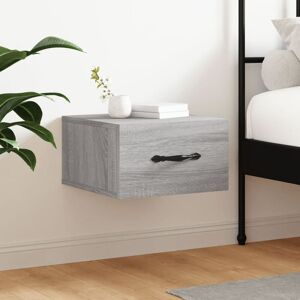 Wall-mounted Bedside Cabinet Grey Sonoma 35x35x20 cm - Royalton