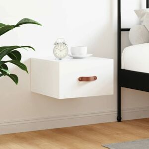 Wall-mounted Bedside Cabinet High Gloss White 35x35x20 cm - Royalton