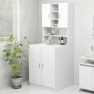 BERKFIELD HOME Royalton Washing Machine Cabinet White