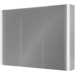 Wholesale Domestic Select Gloss White 900mm Wall Mounted Mirrored Cabinet - White