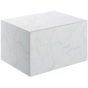 Signature - Grove Wall Hung Storage Unit 600mm Wide - White Marble
