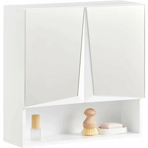 Bathroom Mirror Wall Cabinet,BZR94-W - Sobuy