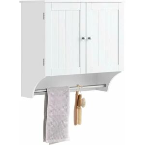 Wall Cabinet with Hanging Rail,BZR84-W - Sobuy