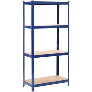 Sweiko - Storage Shelf Blue 80x40x160 cm Steel and mdf VDFF05919UK