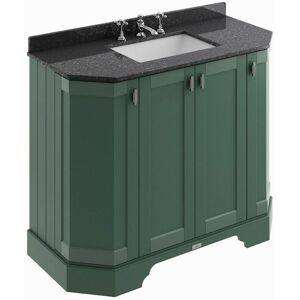 BC DESIGNS Traditional Bathroom Vanity Unit Furniture Storage Cabinet Marble Sink Green - Green