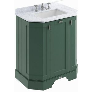 BC DESIGNS Traditional Bathroom Vanity Unit Furniture Storage Cabinet Marble Sink Green - Green