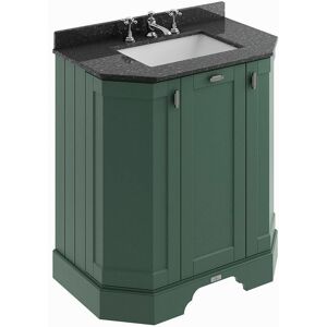 BC DESIGNS Traditional Bathroom Vanity Unit Furniture Storage Cabinet Marble Sink Green - Green