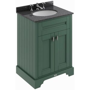 BC DESIGNS Traditional Bathroom Vanity Unit Furniture Storage Cabinet Marble Sink Green - Green