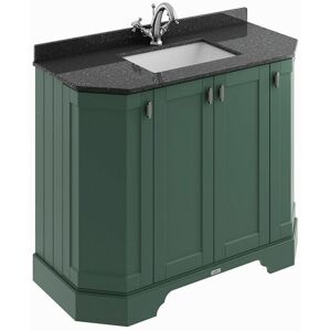 BC DESIGNS Traditional Bathroom Vanity Unit Furniture Storage Cabinet Marble Sink Grey - Green