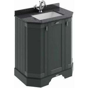 BC DESIGNS Traditional Bathroom Vanity Unit Furniture Storage Cabinet Marble Sink Grey - Grey