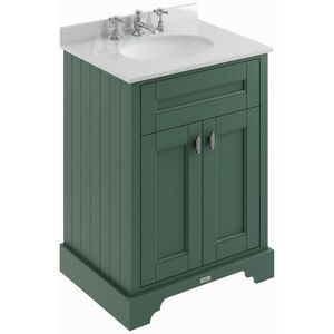 BC DESIGNS Traditional Bathroom Vanity Unit Furniture Storage Cabinet Marble Sink Grey - Grey
