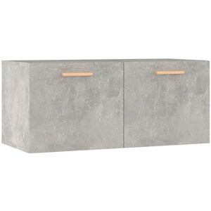 Wall Cabinet Concrete Grey 80x35x36.5 cm Engineered Wood Vidaxl Grey