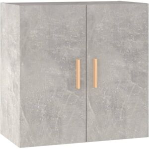Wall Cabinet Concrete Grey 60x30x60 cm Engineered Wood Vidaxl White