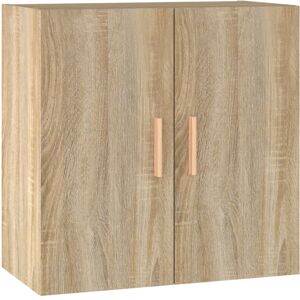 Wall Cabinet Sonoma Oak 60x30x60 cm Engineered Wood Vidaxl Brown