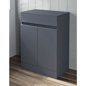 Aquari - Bathroom Vanity Unit Countertop Floor Standing Furniture Soft Close 600mm Grey