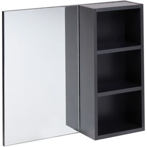 Beliani - Bathroom Wall Mounted Cabinet with Mirrored Cupboard Black Joinville