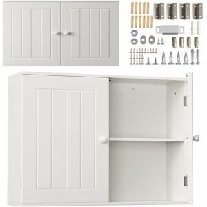 Dayplus - Double Door Wall Storage Cabinet, Bathroom Kitchen Storage Cupboard
