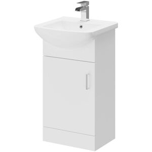 Wholesale Domestic - Modena Gloss White 450mm Vanity Unit and Basin with 1 Tap Hole