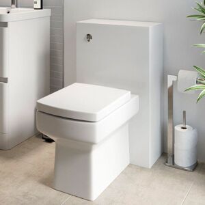 Regis Modern Bathroom Toilet Unit Concealed Cistern Royan wc btw Soft Close Seat White