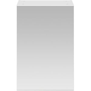 Nuie - Athena 1-Door Mirrored Bathroom Cabinet 715mm h x 450mm w - Gloss White