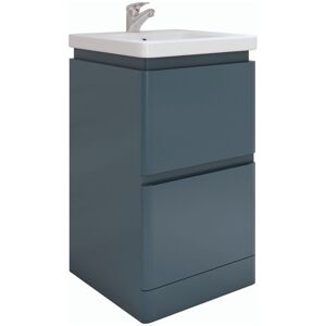 Rak Ceramics - rak Resort 500mm Matt Denim Blue Floor Standing Vanity Unit - RAKRSTFSU50604