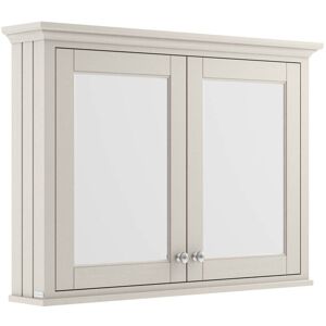 Park Lane - Old London Timeless Sand Woodgrain 1050mm 2 Door Mirrored Cabinet - LON417