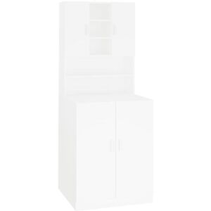 Washing Machine Cabinet White Vidaxl