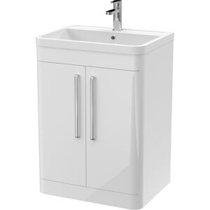 Balterley - Bathroom 2 Door Vanity Unit 600 x 450 x 840mm - Gloss White