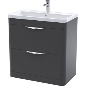 Balterley - Floor Standing Vanity Unit Bathroom 800 x 450 x 840mm - Black