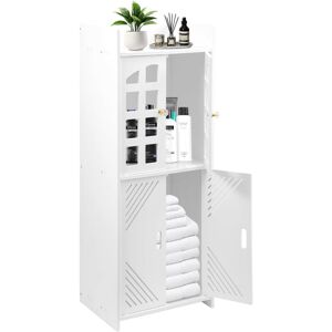 Bathroom Cabinet 2 Tier Shelf Cupboard Storage Unit Free Standing Storage Toilet Rack with Shelf Drawer Doors Kitchen Living Room Bathroom Cabinet 2 Tier Shelf Cupboard Storage Unit Free Standing Storage Toilet Rack with Shelf Drawer Doors Kitchen Living Room