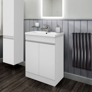 Biubiubath - Freestanding 500mm Vanity unit with Basin Sink Bathroom Furniture 2 Doors Biubiubath - Freestanding 500mm Vanity unit with Basin Sink Bathroom Furniture 2 Doors