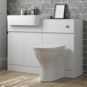 Artis Bathroom Toilet WC Basin Sink Vanity Unit Combination White Gloss 600mm Artis Bathroom Toilet WC Basin Sink Vanity Unit Combination White Gloss 600mm