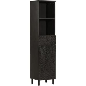 Bathroom Cabinet Black 38x33x160 cm Solid Wood Mango vidaXL Bathroom Cabinet Black 38x33x160 cm Solid Wood Mango vidaXL