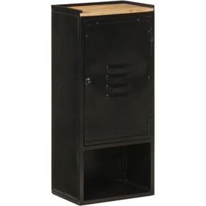 Bathroom Cabinet 40x27x90 cm Iron and Solid Wood Mango Vidaxl Bathroom Cabinet 40x27x90 cm Iron and Solid Wood Mango Vidaxl