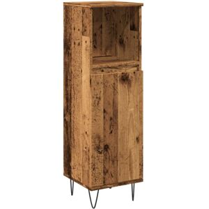 Bathroom Cabinet Old Wood 30x30x100 cm Engineered Wood Vidaxl Bathroom Cabinet Old Wood 30x30x100 cm Engineered Wood Vidaxl