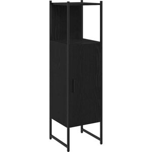 Bathroom Cabinet Black oak 33 x 33 x 120.5 cm Engineered Wood Vidaxl Bathroom Cabinet Black oak 33 x 33 x 120.5 cm Engineered Wood Vidaxl