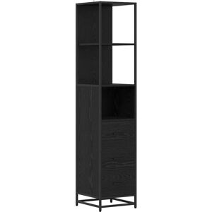 Bathroom Cabinet with Drawer Black oak 35 x 37.5 x 166 cm vidaXL Bathroom Cabinet with Drawer Black oak 35 x 37.5 x 166 cm vidaXL
