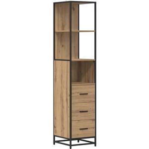 Bathroom Cabinet with Drawer Artisan oak 35 x 37.5 x 166 cm vidaXL Bathroom Cabinet with Drawer Artisan oak 35 x 37.5 x 166 cm vidaXL