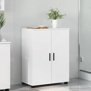 Bathroom Cabinet White 60 x 35 x 80 cm Engineered wood & Metal vidaXL Bathroom Cabinet White 60 x 35 x 80 cm Engineered wood & Metal vidaXL