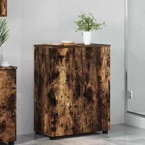Bathroom Cabinet with Storage Smoked Oak 60 x 35 x 80 cm vidaXL Bathroom Cabinet with Storage Smoked Oak 60 x 35 x 80 cm vidaXL
