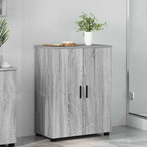 Bathroom Cabinet with Storage Grey Sonoma 60 x 35 x 80 cm vidaXL Bathroom Cabinet with Storage Grey Sonoma 60 x 35 x 80 cm vidaXL