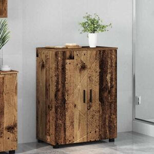 Bathroom Cabinet with Storage Old Wood 60 x 35 x 80 cm vidaXL Bathroom Cabinet with Storage Old Wood 60 x 35 x 80 cm vidaXL