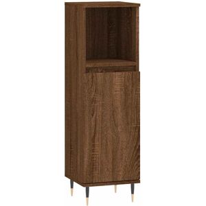 Bathroom Cabinet Brown Oak 30x30x100 cm Engineered Wood Vidaxl Bathroom Cabinet Brown Oak 30x30x100 cm Engineered Wood Vidaxl